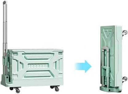 Foldable Utility Wagon 🏡 Heavy-Duty Shopping Cart