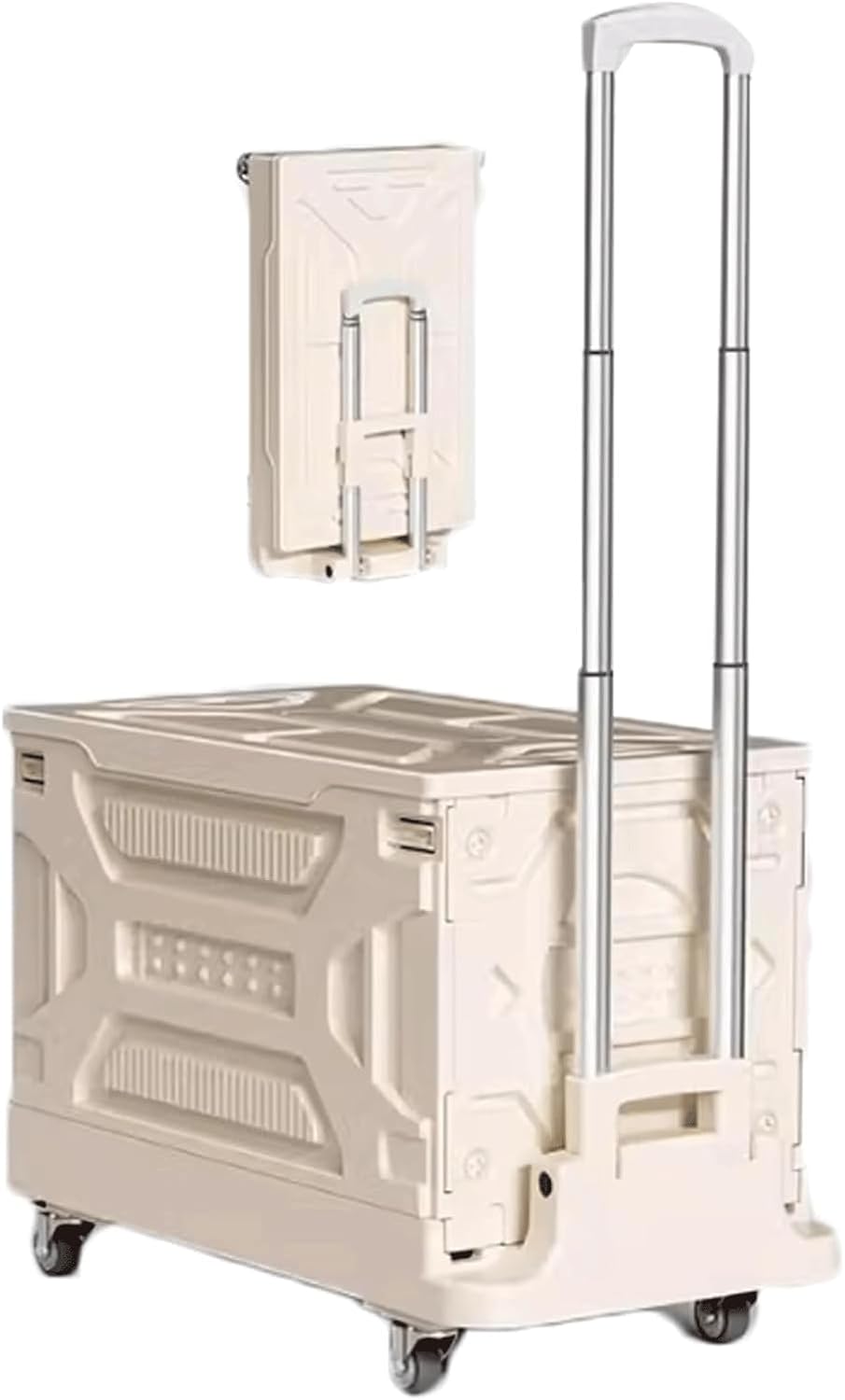 Foldable Utility Wagon 🏡 Heavy-Duty Shopping Cart