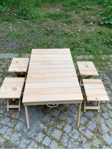 🏕️ Outdoor Camping Table Set – Portable Folding Picnic Desk & Chairs 🌿✨