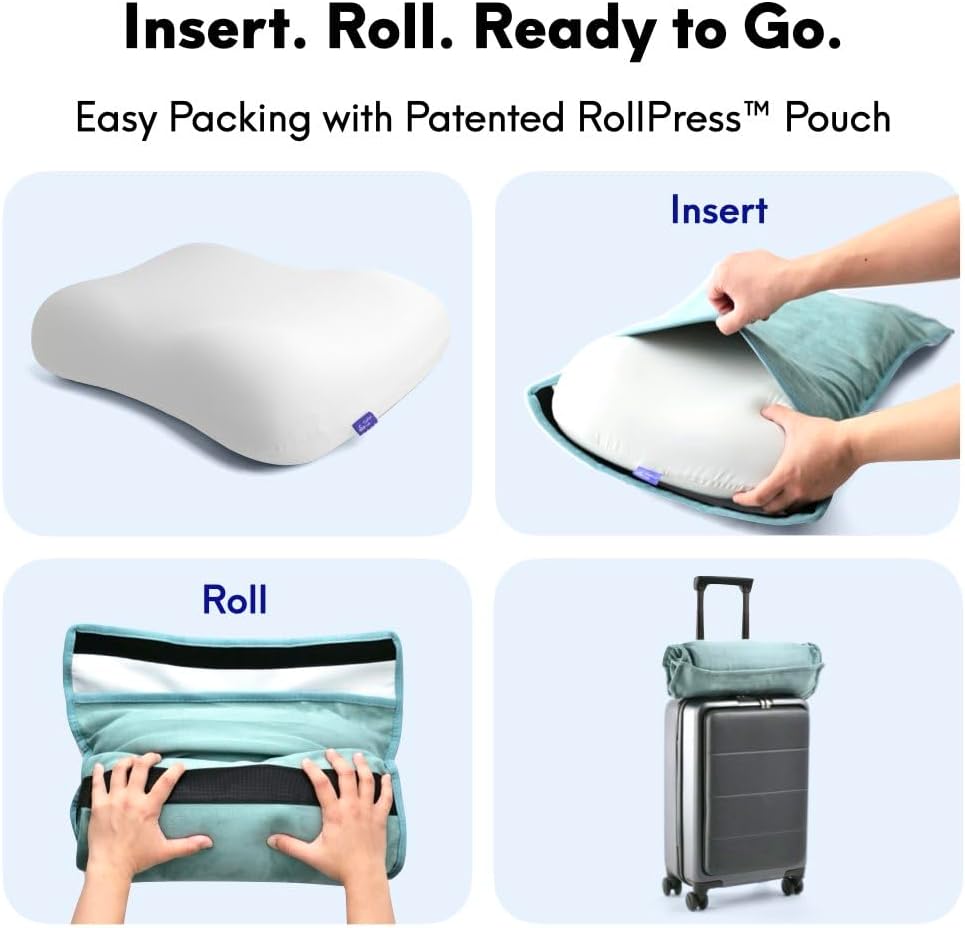 😴 Travel Neck Pillow Cushion 🧳 | Soft Sleep Support Pillow ✨ | Camping & Flight Comfort Essential 🌙