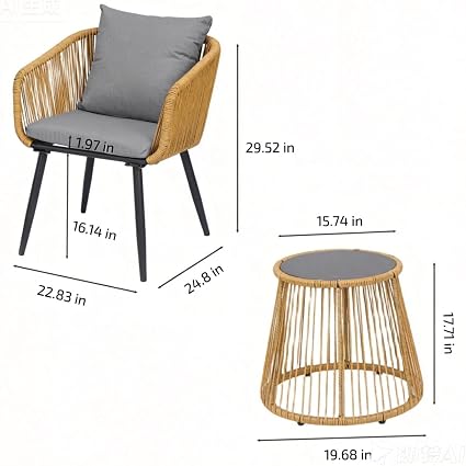 🌿 Outdoor Rattan Patio Set – Modern Garden Sofa Lounge 🪑✨
