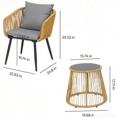 🌿 Outdoor Rattan Patio Set – Modern Garden Sofa Lounge 🪑✨