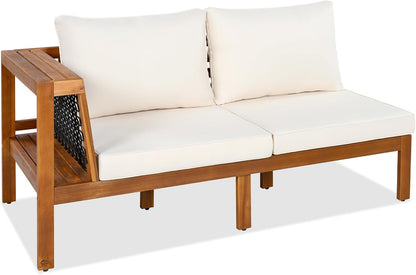 Outdoor Sofa Set 🏡 Patio Lounge Couch Set | Garden Conversation Furniture 🌿 | Modern Rattan Style