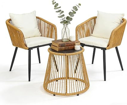 🌿 Outdoor Rattan Patio Set – Modern Garden Sofa Lounge 🪑✨