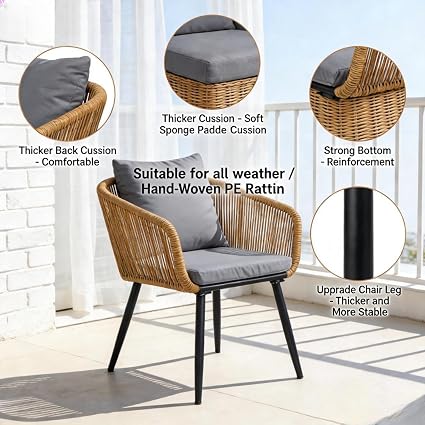 🌿 Outdoor Rattan Patio Set – Modern Garden Sofa Lounge 🪑✨