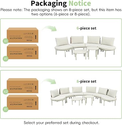 🛋️ L-Shaped Outdoor Sofa Set 🌿 | Patio Sectional Lounge Furniture ✨ | Garden Conversation Seating ☀️