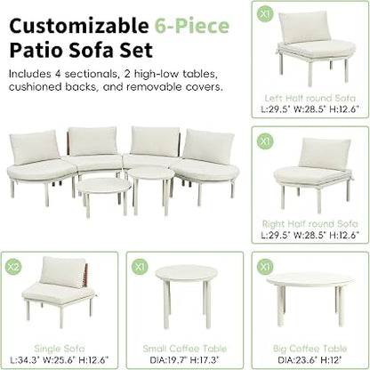 🛋️ L-Shaped Outdoor Sofa Set 🌿 | Patio Sectional Lounge Furniture ✨ | Garden Conversation Seating ☀️