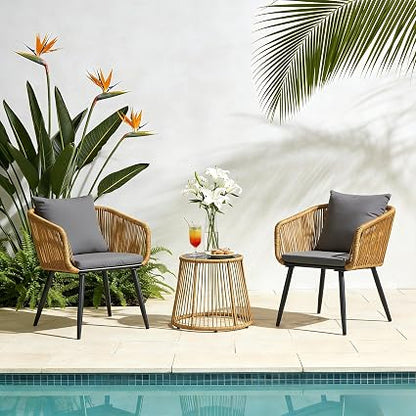 🌿 Outdoor Rattan Patio Set – Modern Garden Sofa Lounge 🪑✨