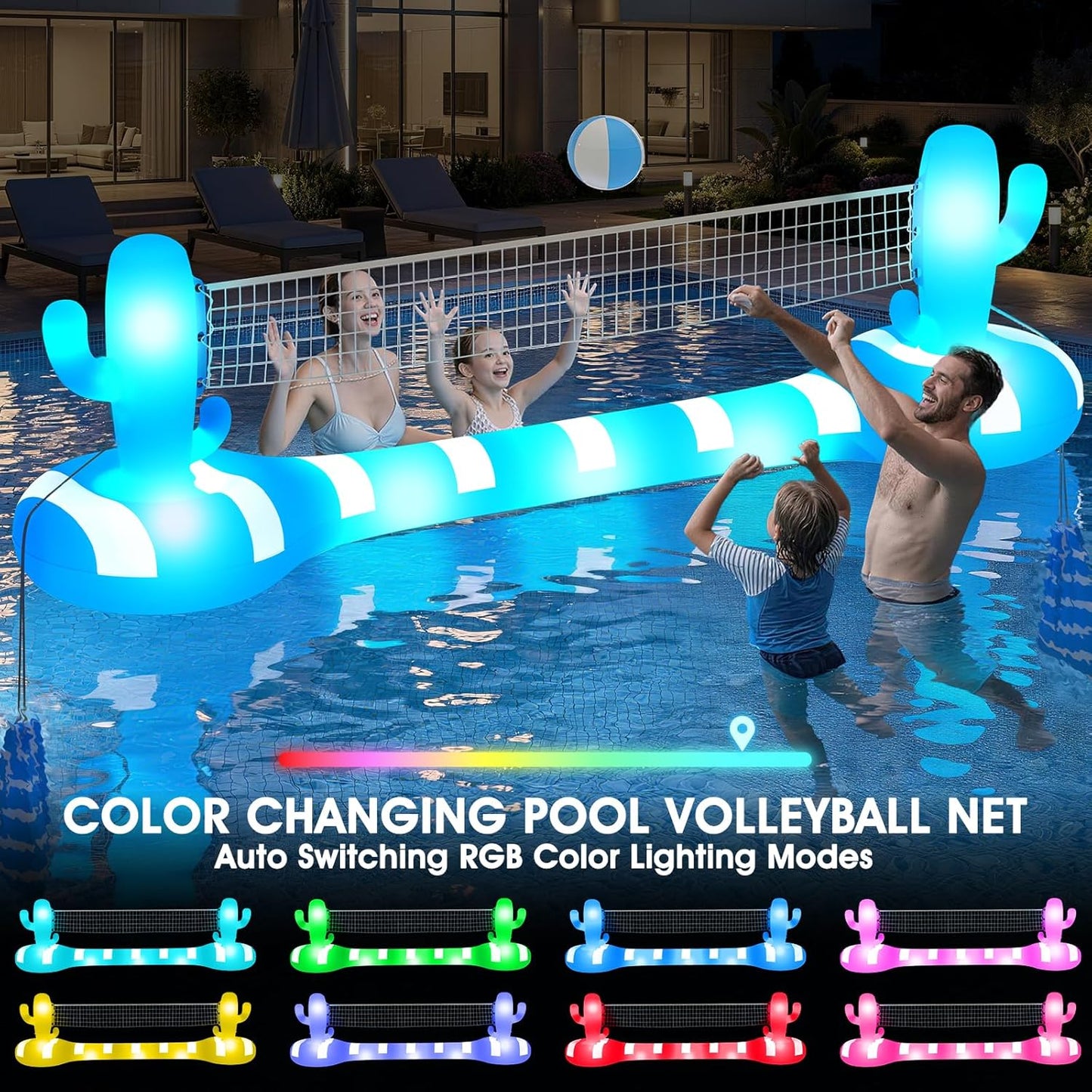 🏐 Inflatable Pool Volleyball Set 🌊 | Floating Water Game Fun ✨ | Summer Swim Party Essential ☀️