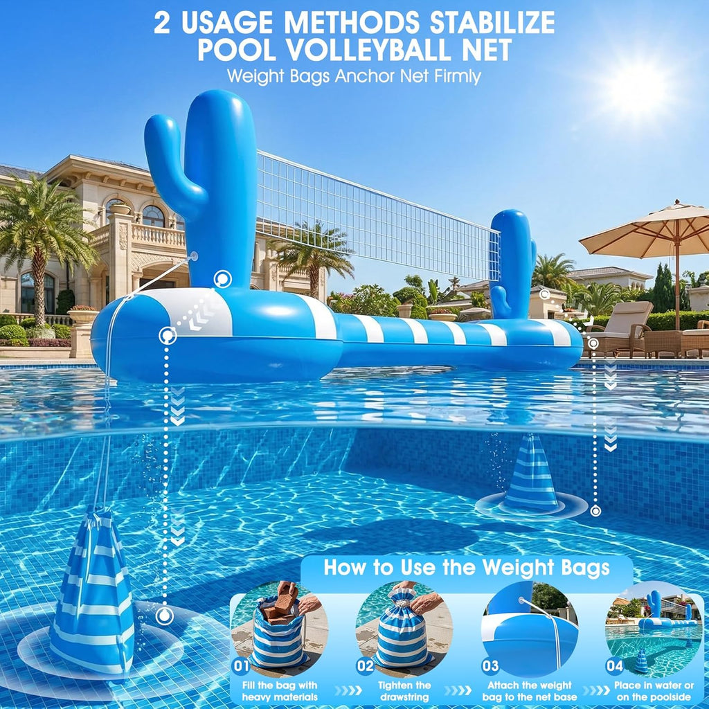 🏐 Inflatable Pool Volleyball Set 🌊 | Floating Water Game Fun ✨ | Summer Swim Party Essential ☀️