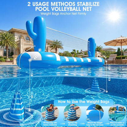 🏐 Inflatable Pool Volleyball Set 🌊 | Floating Water Game Fun ✨ | Summer Swim Party Essential ☀️
