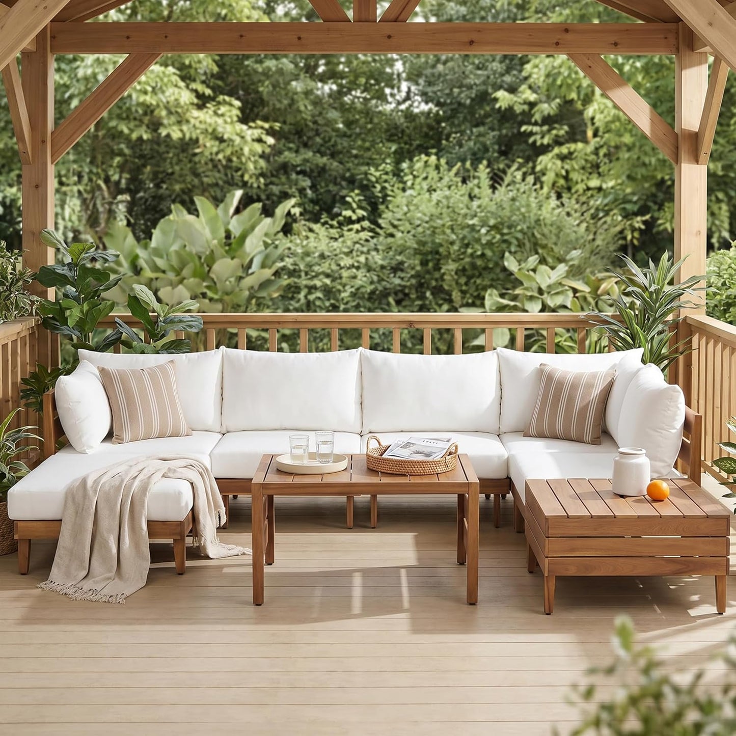 Outdoor Sectional Sofa Set 🏡 Patio Lounge Couch