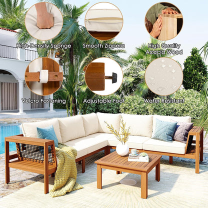 Outdoor Sofa Set 🏡 Patio Lounge Couch Set | Garden Conversation Furniture 🌿 | Modern Rattan Style