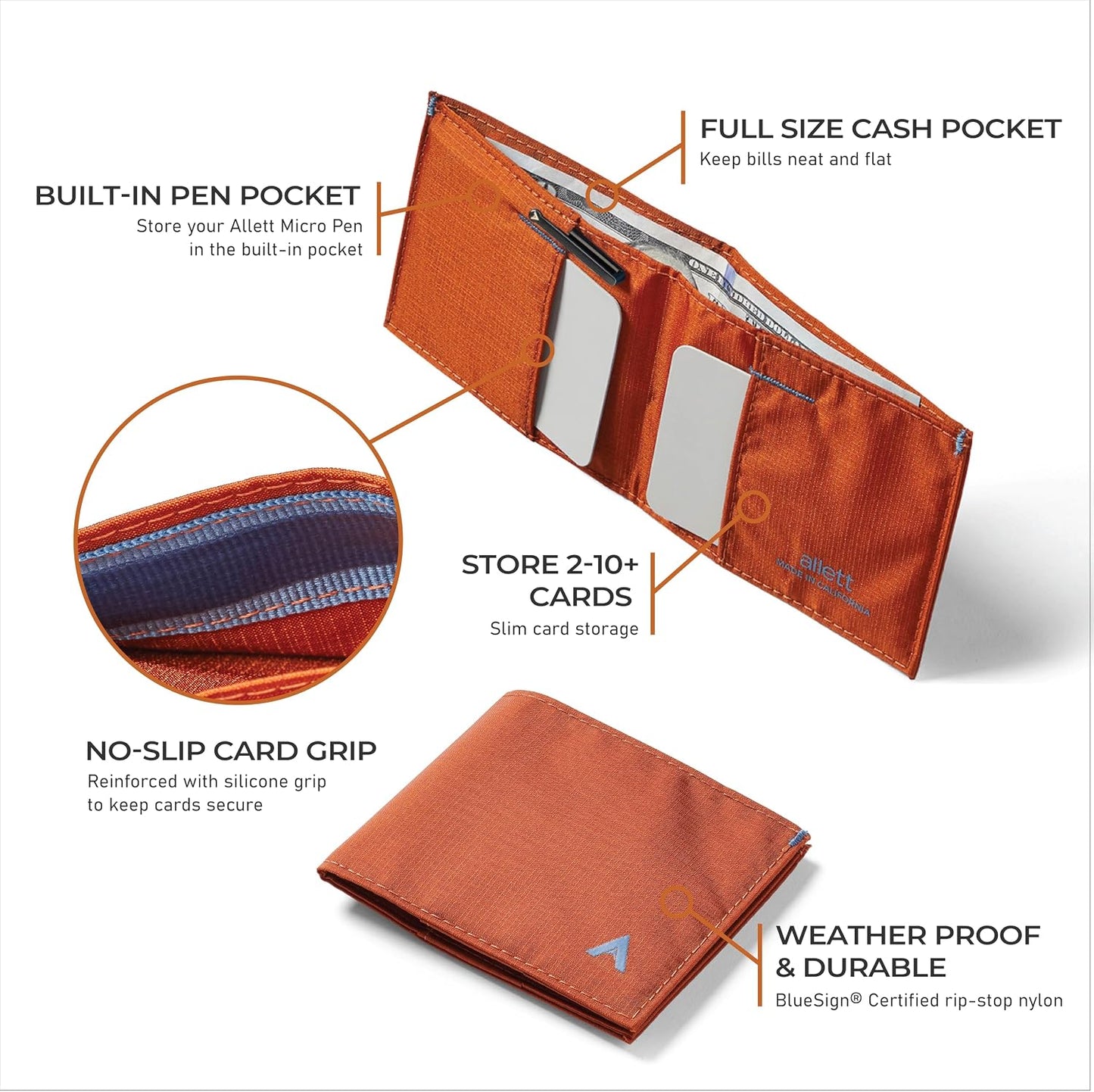 💳 RFID Blocking Wallet 🪪 | Slim Sport Card Holder ✨ | Travel Security Wallet 🧠