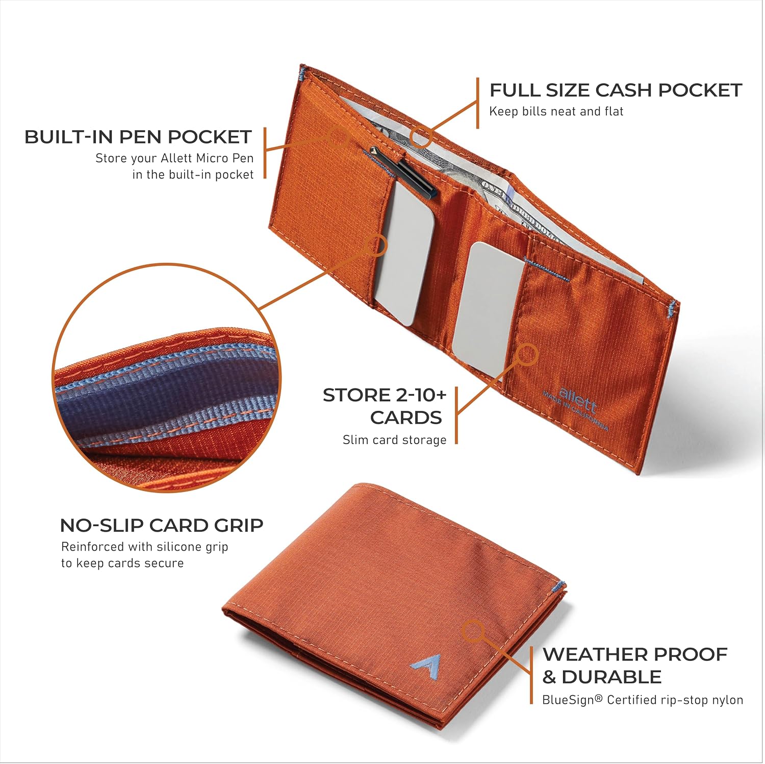 💳 RFID Blocking Wallet 🪪 | Slim Sport Card Holder ✨ | Travel Security Wallet 🧠